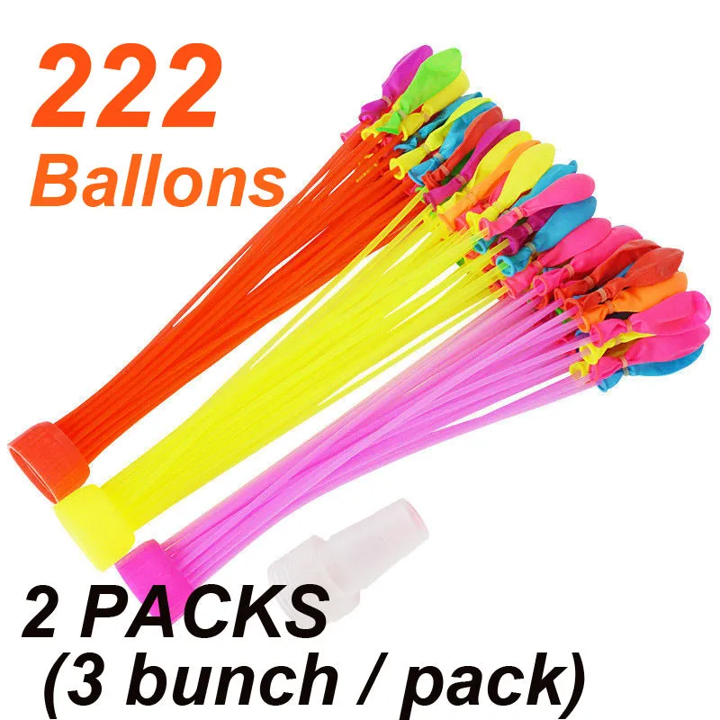 111   Water Bunch Balloons Fast Fill & Self Tyling Hot Summer Fun Toy Set - #FUNKT-01000