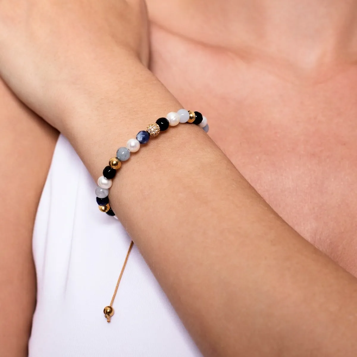 18k Gold | Stone Crystal Kikiballa Bracelet