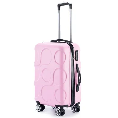 2018 New Business Abs Trolley Case Students Travel Waterproof Luggage Rolling Suitcase Boarding