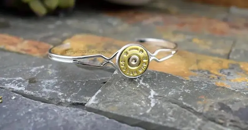 500 Mag Adjustable Bullet Cuff Bracelet