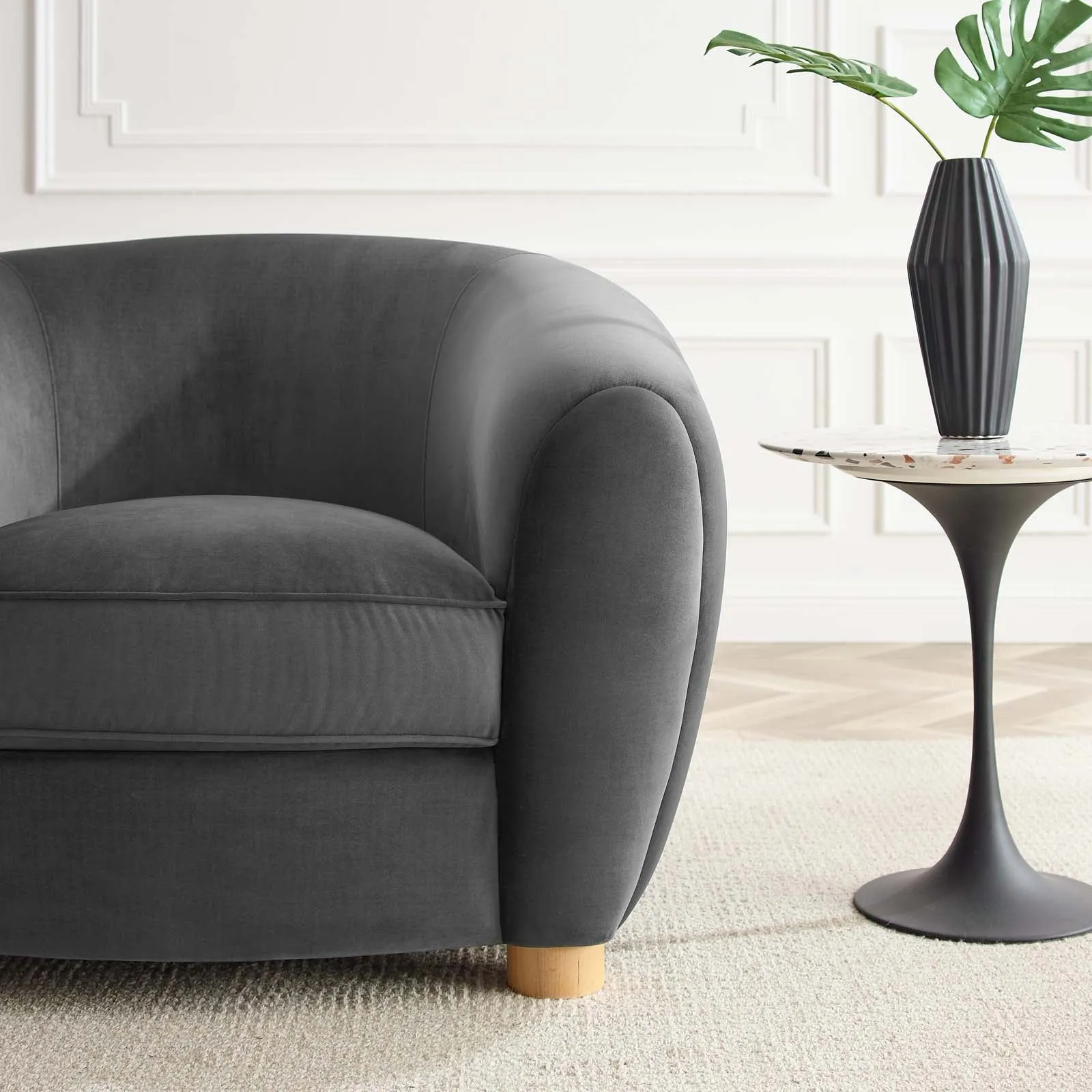 Abundant Performance Velvet Armchair by Modway