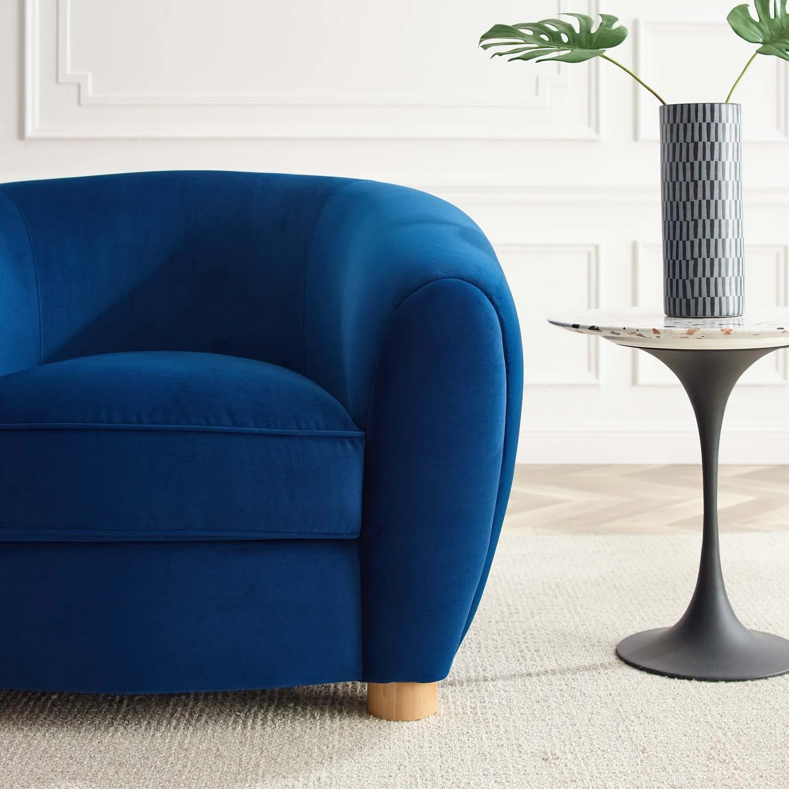 Abundant Performance Velvet Armchair by Modway