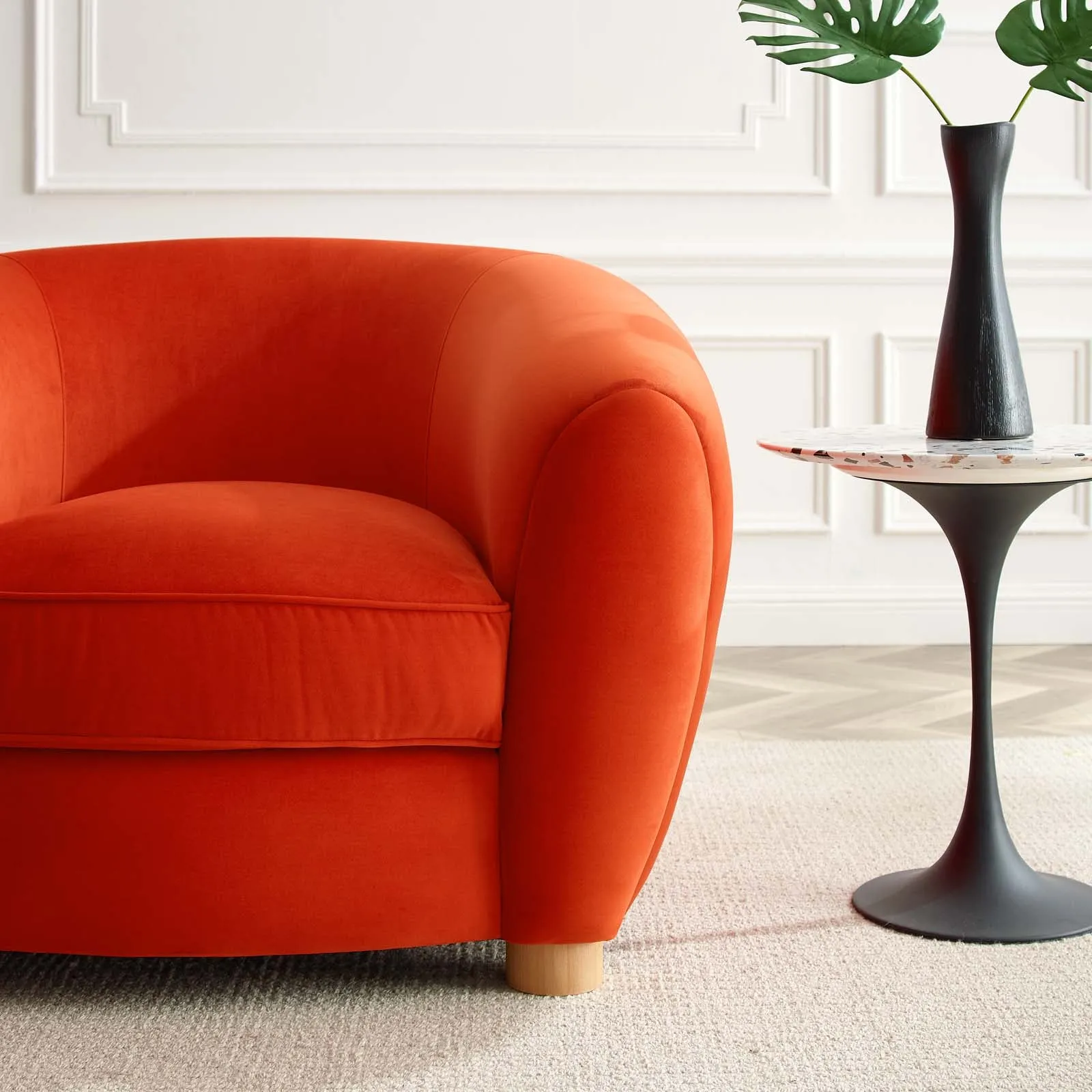 Abundant Performance Velvet Armchair by Modway