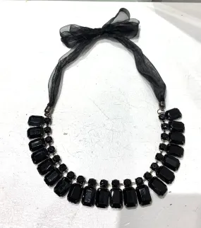 Accessories, DNK 061 Black Jet Crystal Necklace