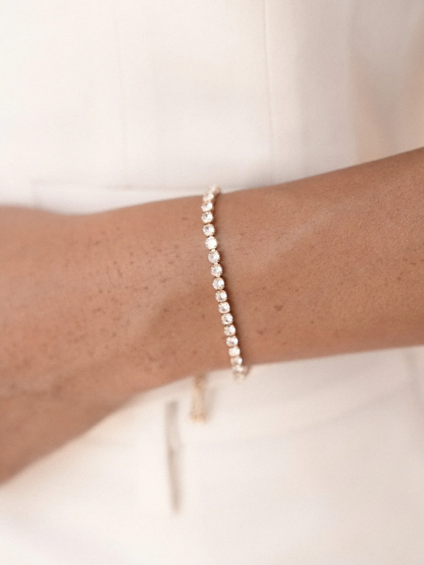 Adjustable Dainty Crystal Bracelet