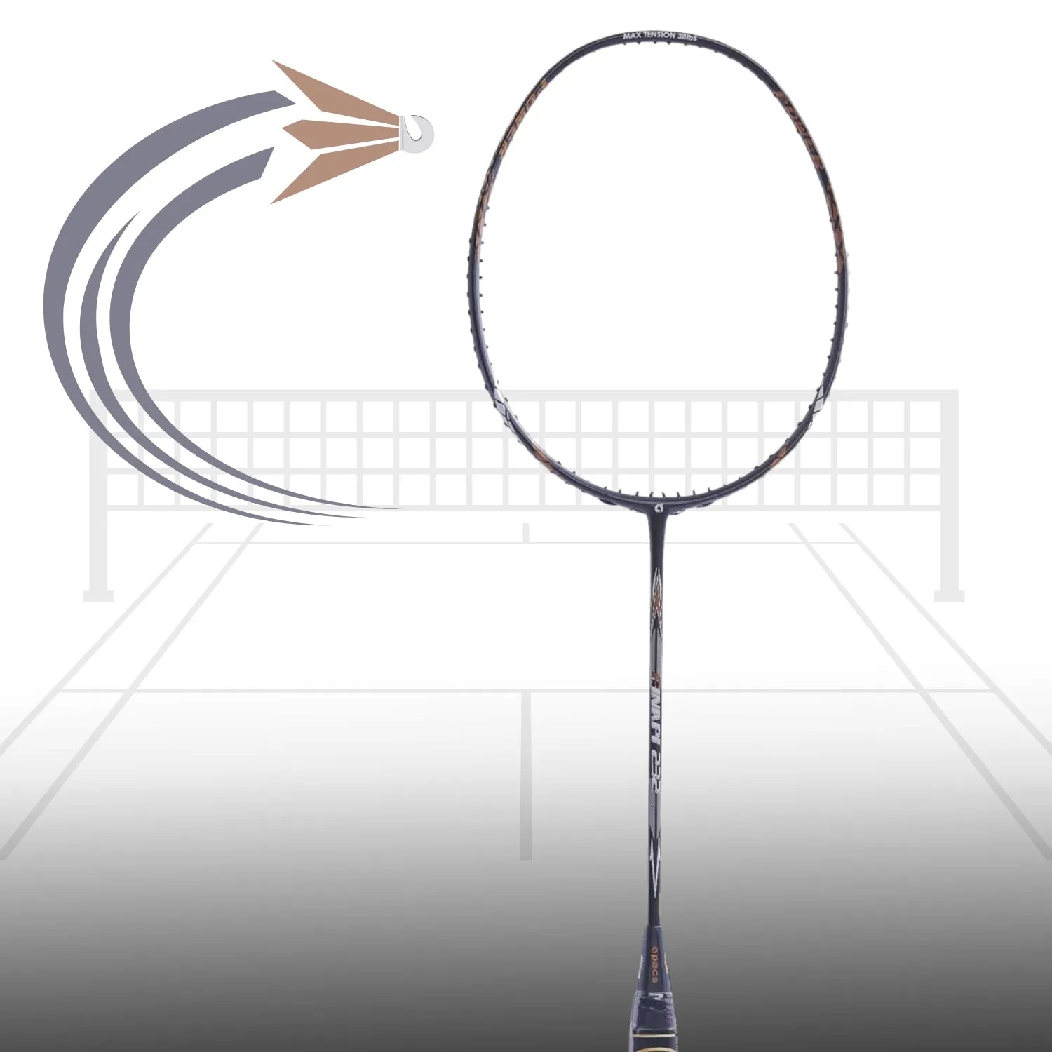 Apacs Finapi 232 Badminton Racket without Cover (4U-G1)