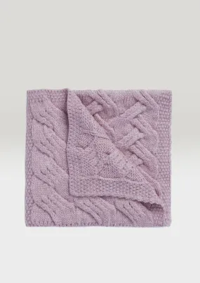 Aran Supersoft Baby Blanket | Pink