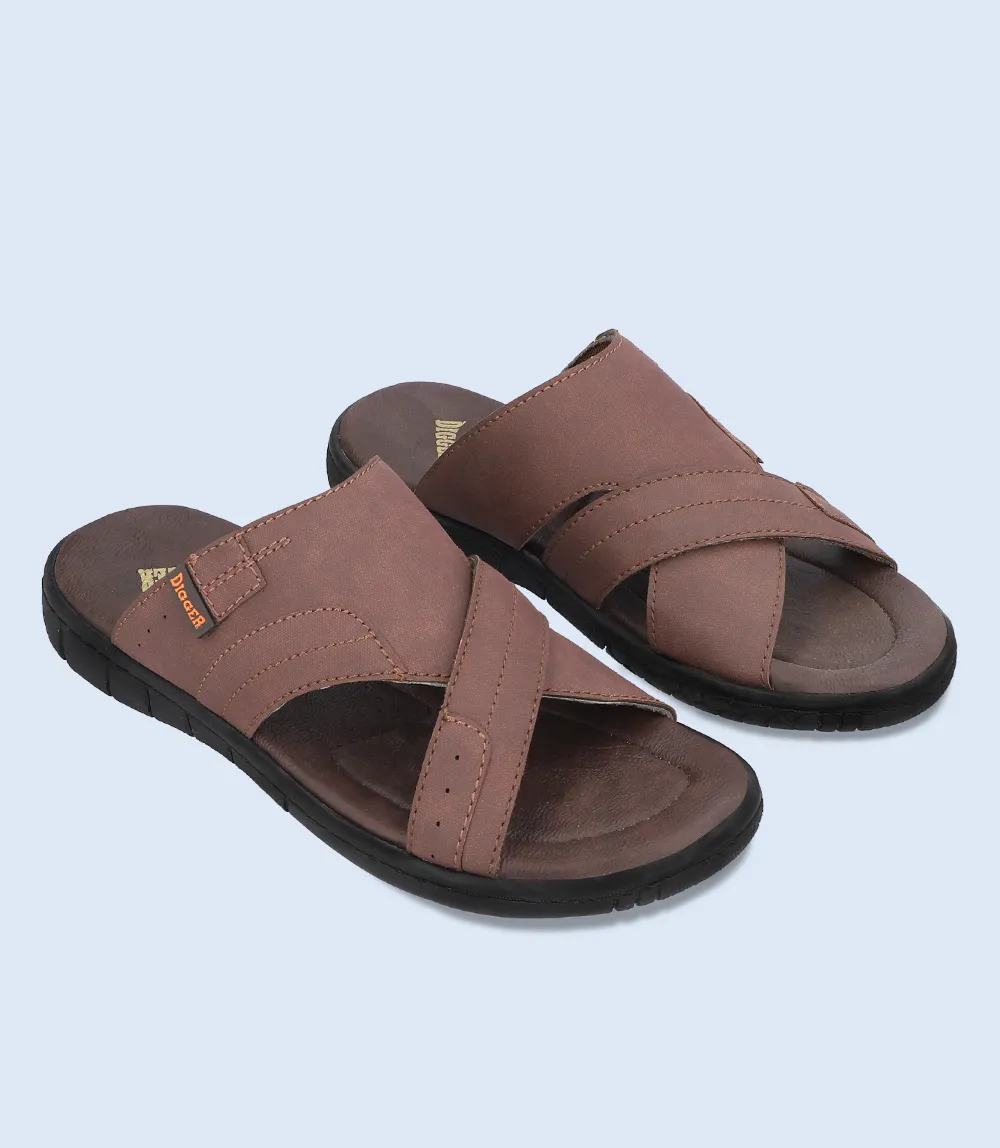 BM5732-BROWN-Men Casual Slipper