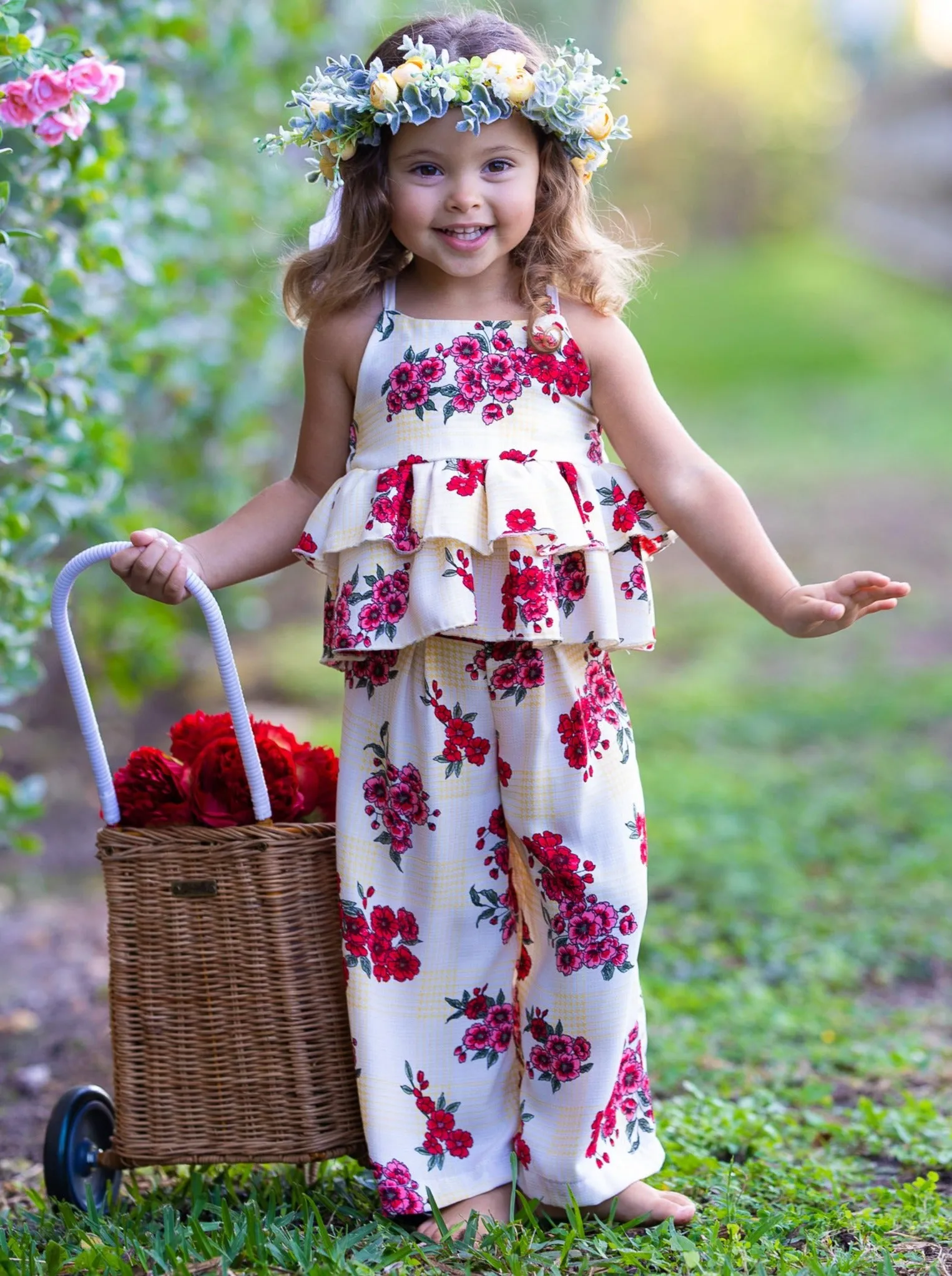 Bouquet of Joy Palazzo Pants Set