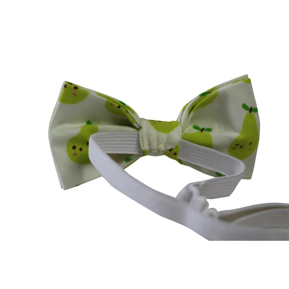 Boys Pear Fruit Patterned Bow Tie