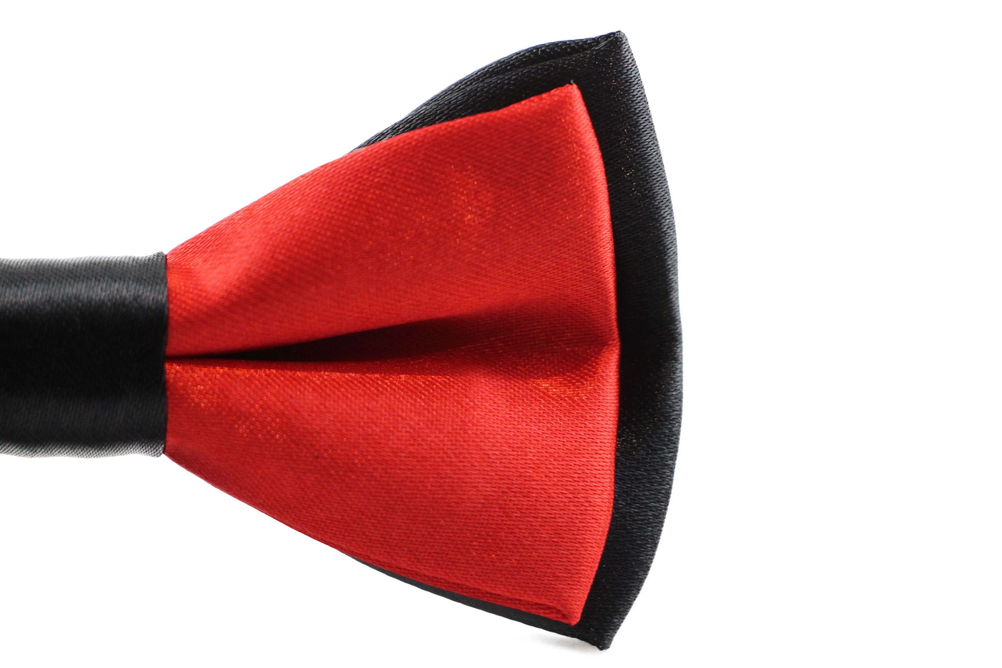 Boys Red Orange Two Tone Layer Bow Tie