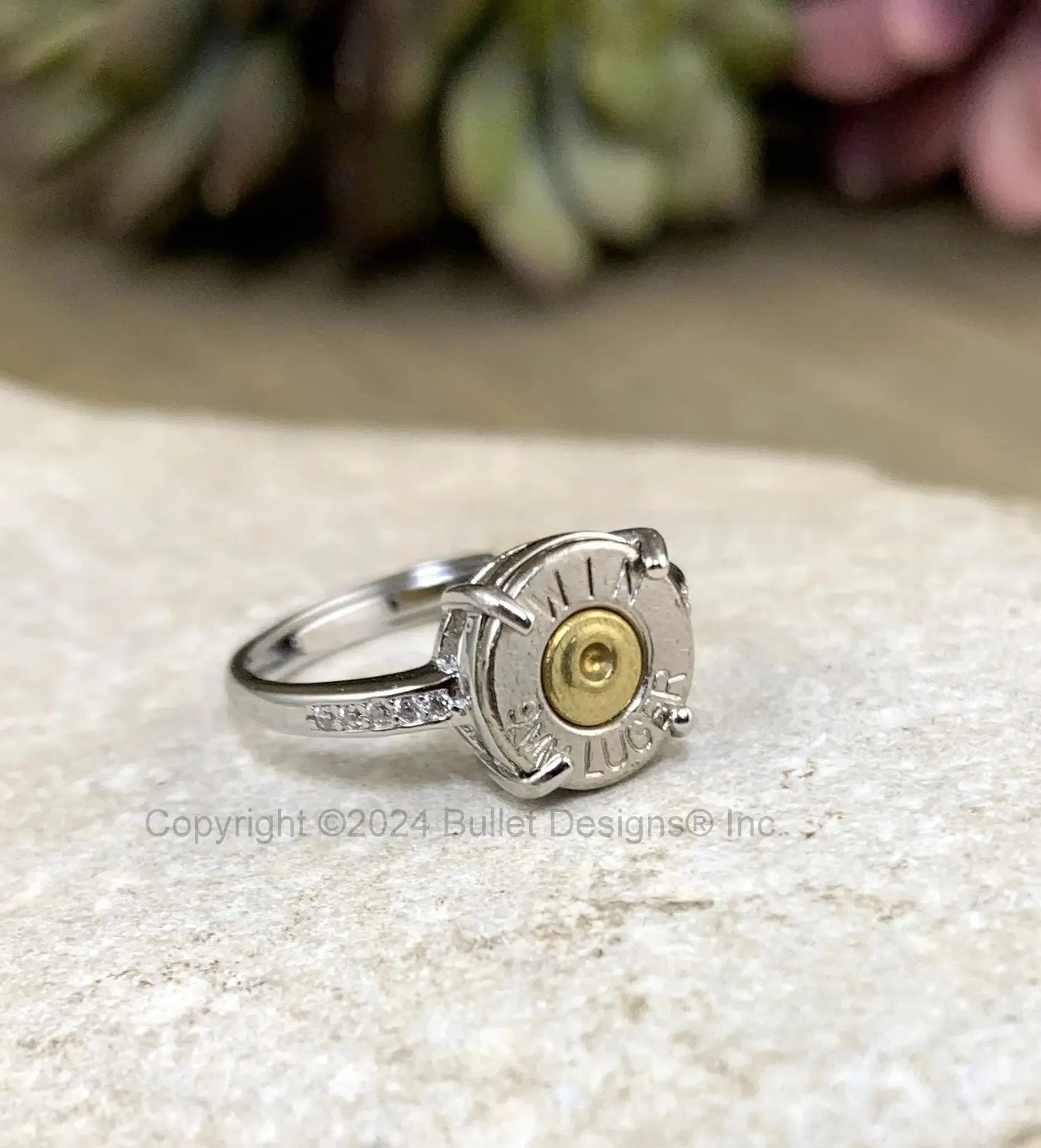 Bullet Ring / Custom Sterling Silver 9mm Adjustable Bullet Engagement Ring / Custom Bullet Ring / Winchester Bullet Ring / Winchester Ring