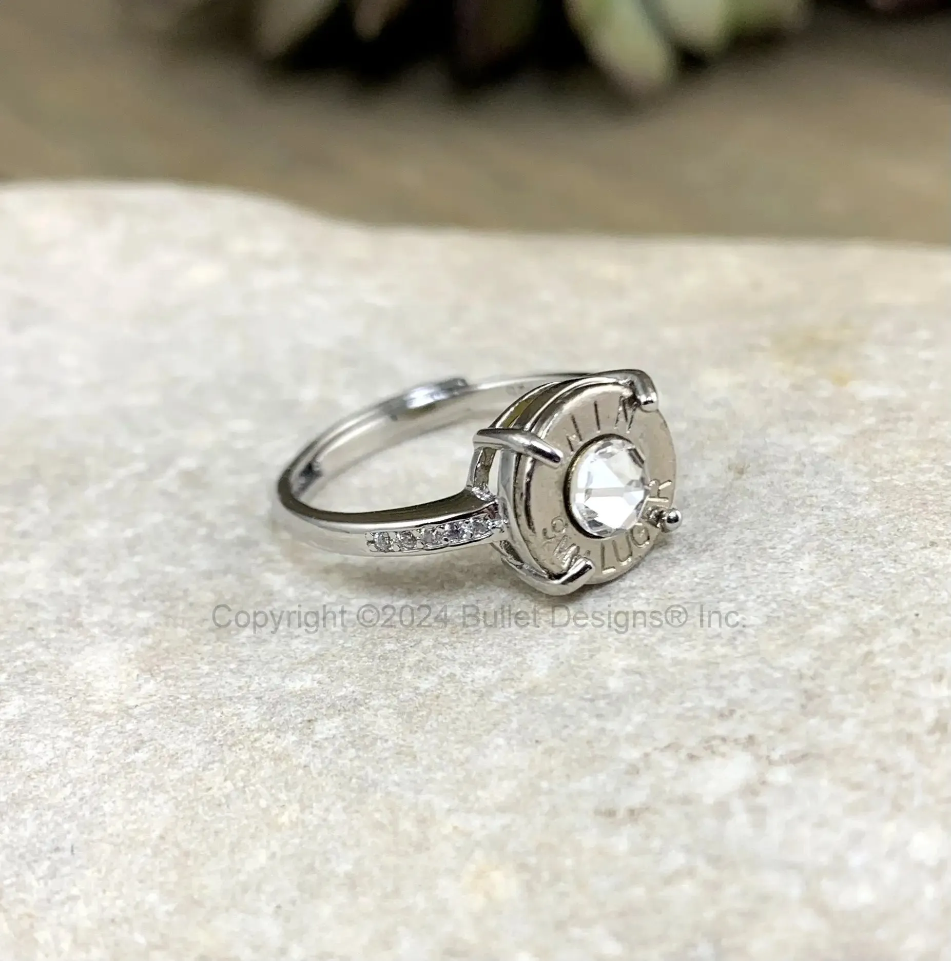 Bullet Ring / Custom Sterling Silver 9mm Adjustable Bullet Engagement Ring / Custom Bullet Ring / Winchester Bullet Ring / Winchester Ring