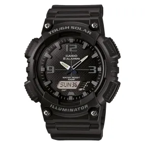 Casio Tough Solar Black Resin Analogue-Digital Unisex Watch - AQS810W-1A2