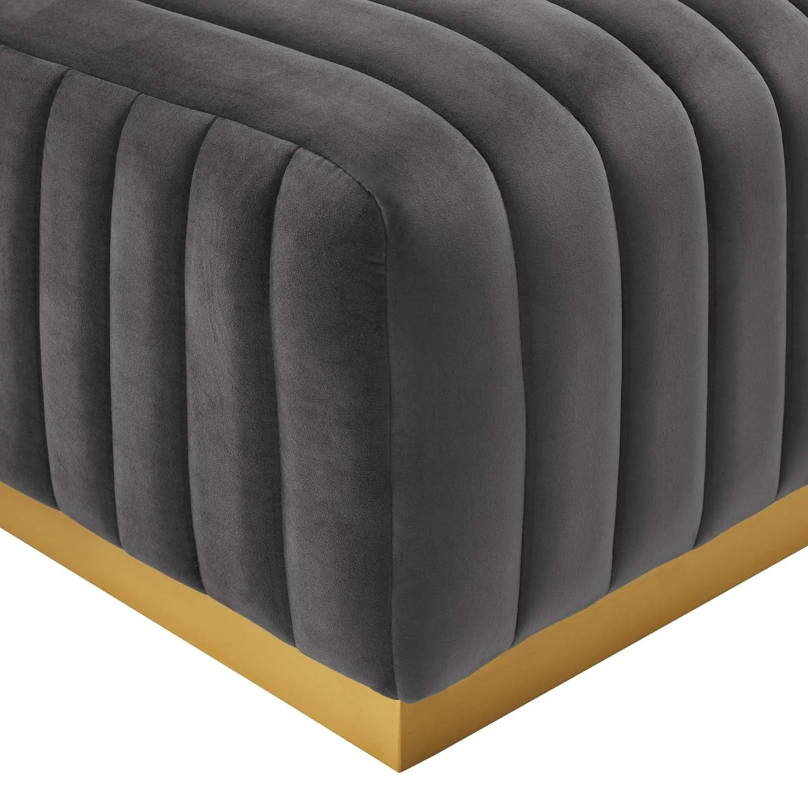 Conjure Channel Tufted Performance Velvet 4-Piece Sectional by Modway