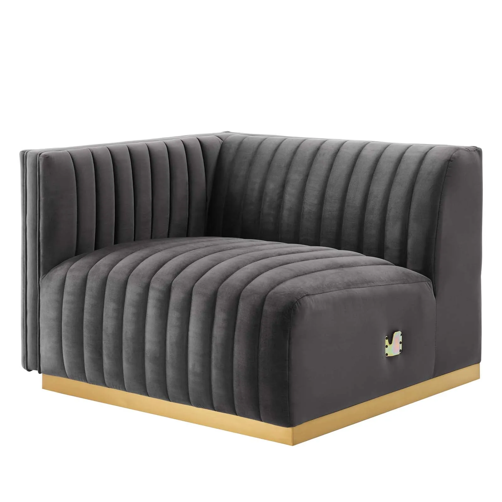 Conjure Channel Tufted Performance Velvet 4-Piece Sectional by Modway