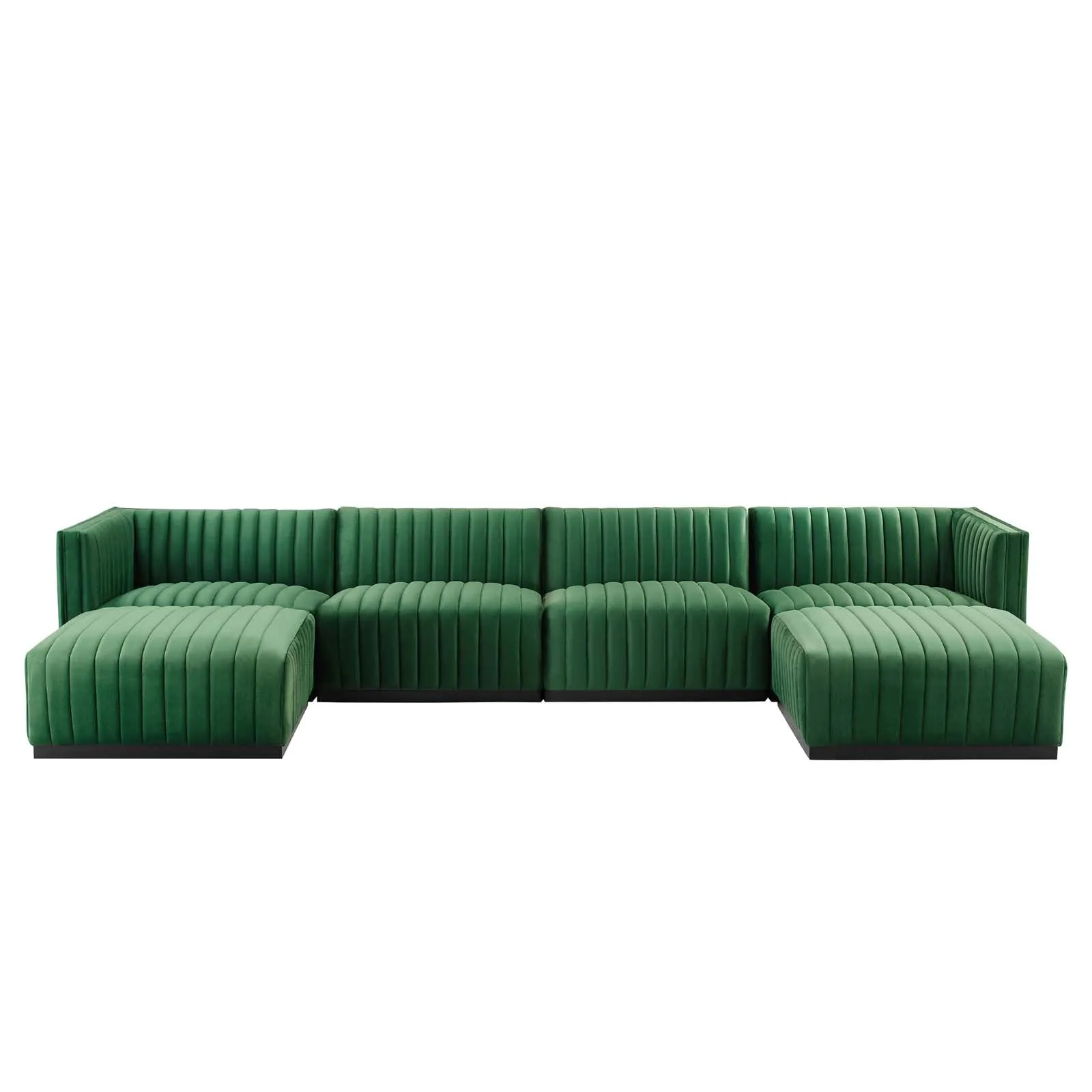 Conjure Channel Tufted Performance Velvet 6-Piece Sectional by Modway