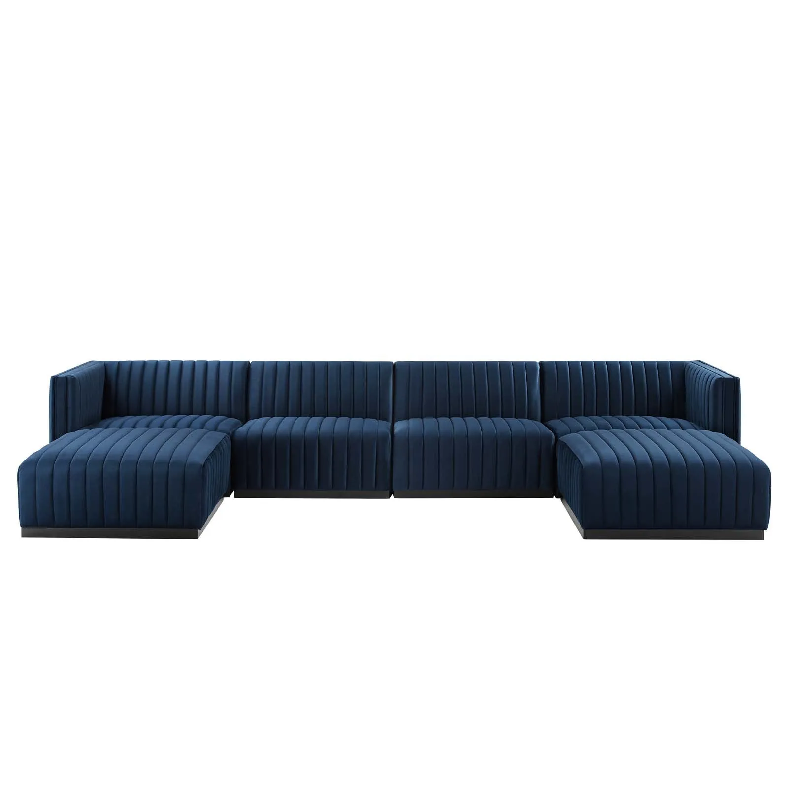 Conjure Channel Tufted Performance Velvet 6-Piece Sectional by Modway