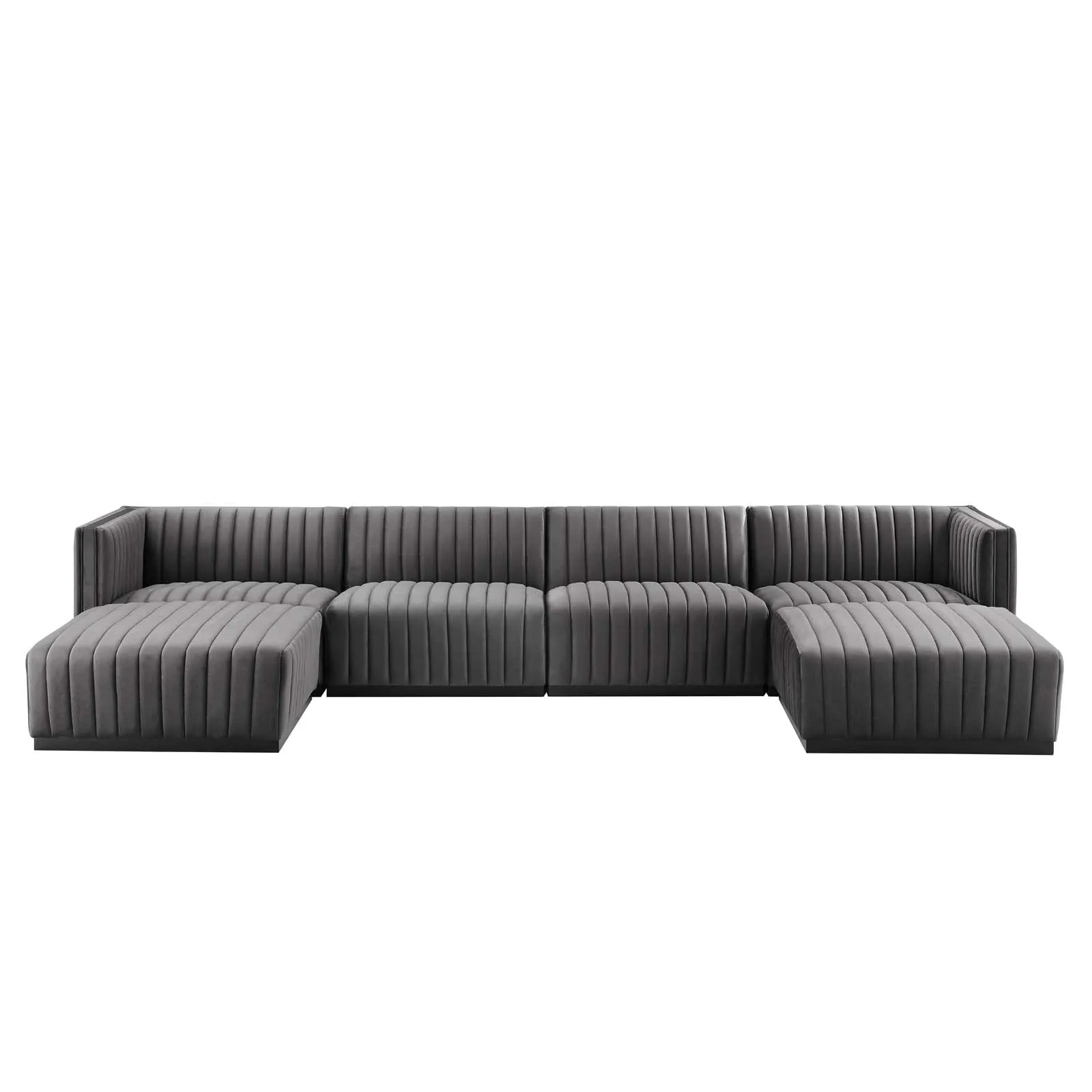 Conjure Channel Tufted Performance Velvet 6-Piece Sectional by Modway