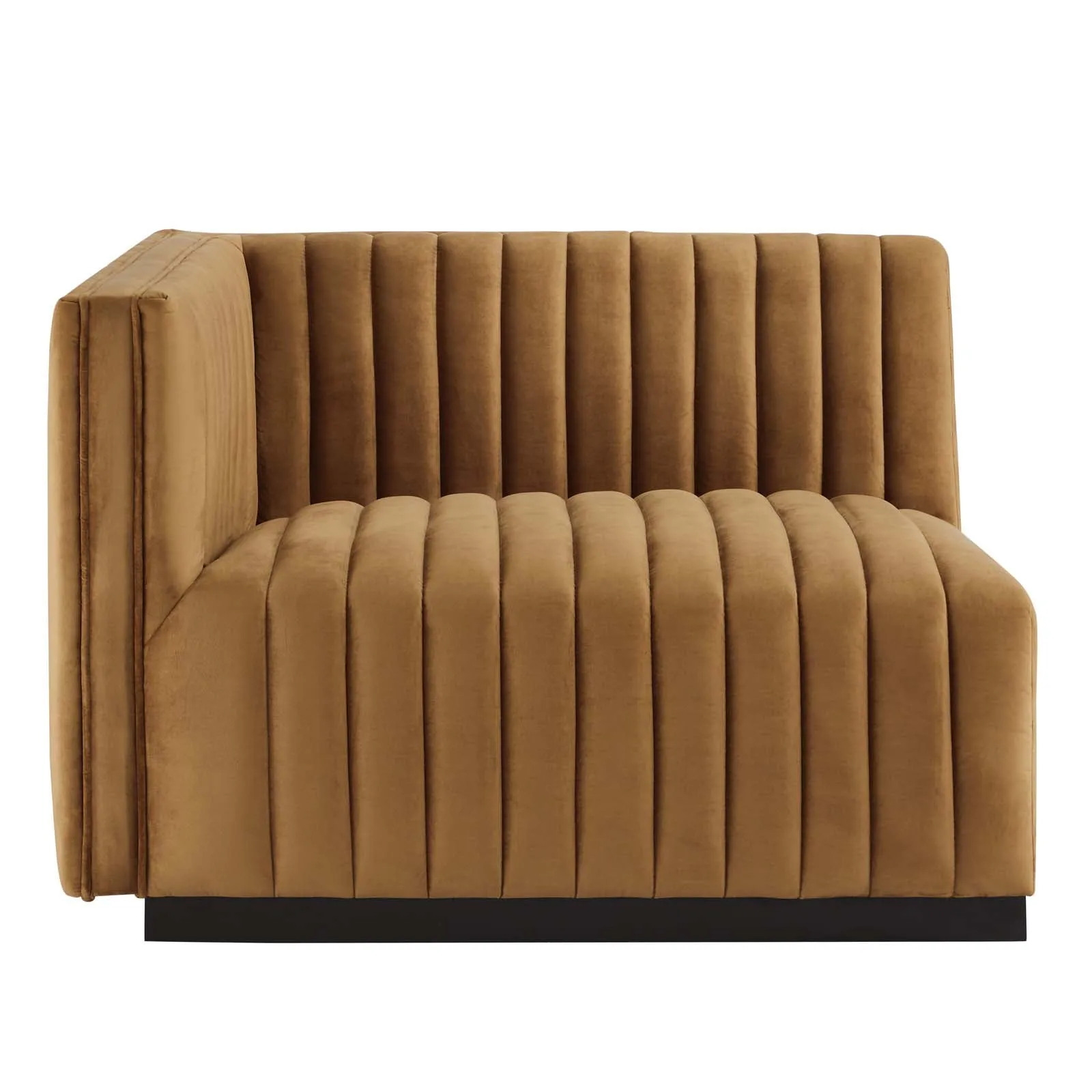 Conjure Channel Tufted Performance Velvet Left-Arm Chair by Modway