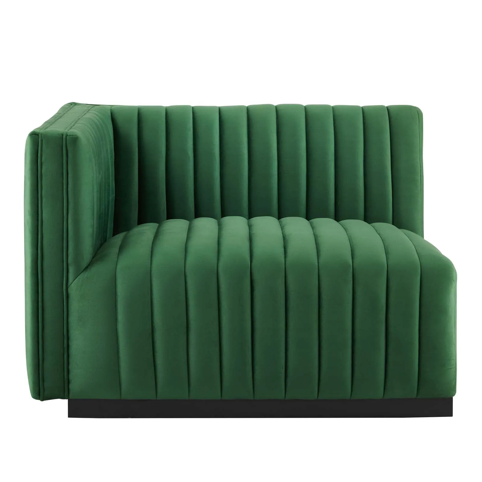 Conjure Channel Tufted Performance Velvet Left-Arm Chair by Modway