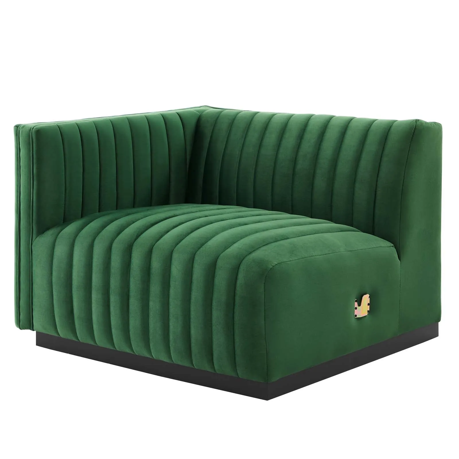 Conjure Channel Tufted Performance Velvet Left-Arm Chair by Modway