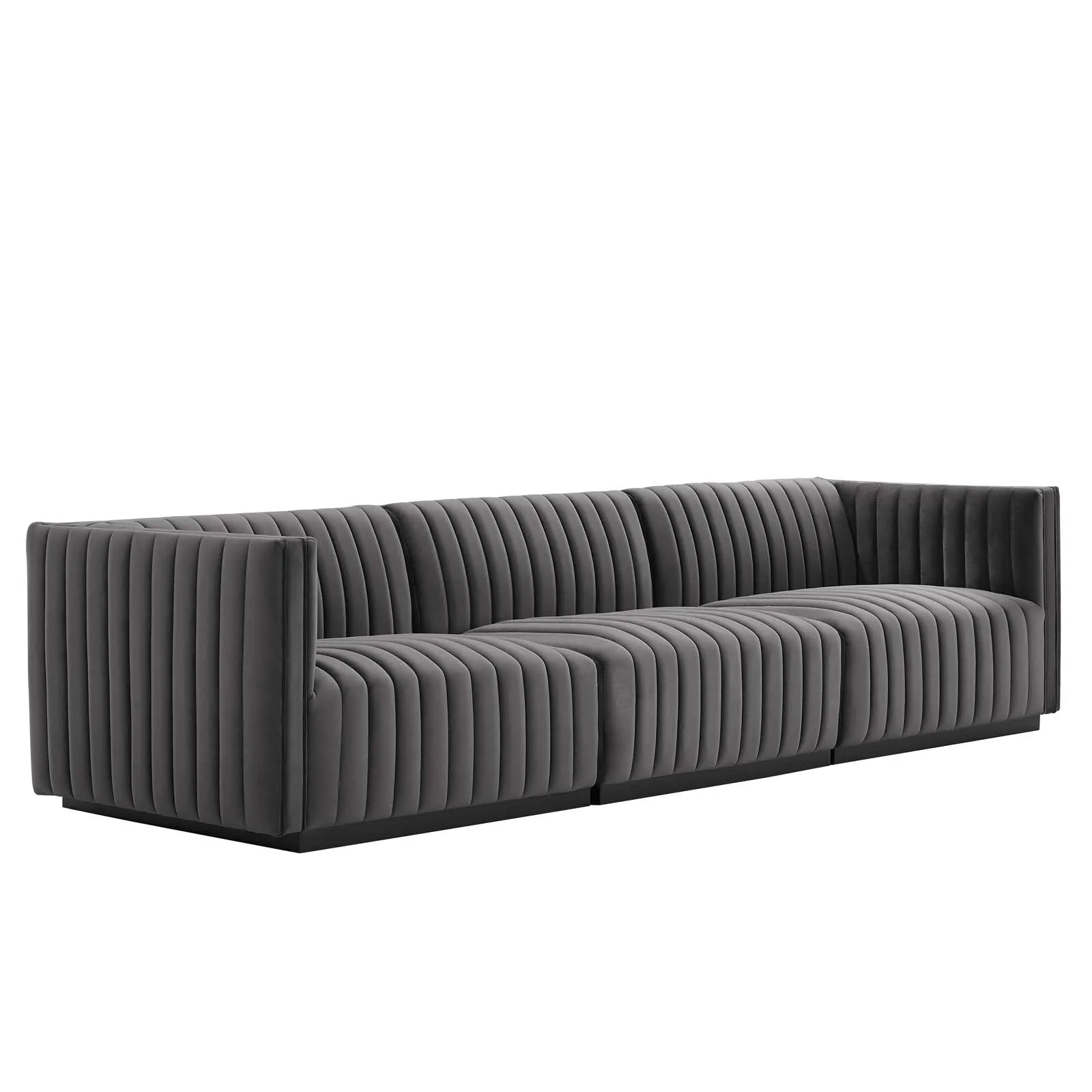 Conjure Channel Tufted Performance Velvet Sofa by Modway