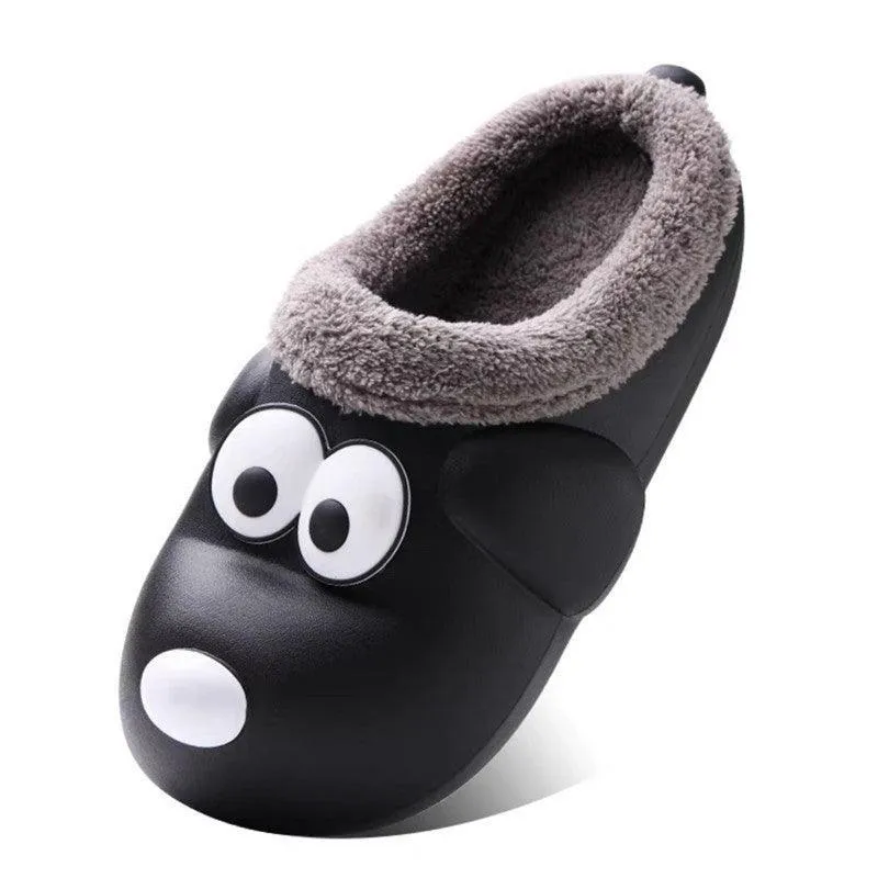 Cute Dog EVA Winter House Shoes - Unisex Fuzzy Slippers