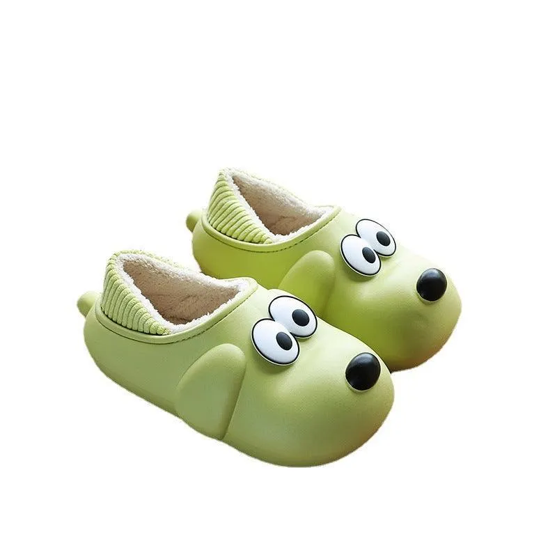 Cute Dog EVA Winter House Shoes - Unisex Fuzzy Slippers