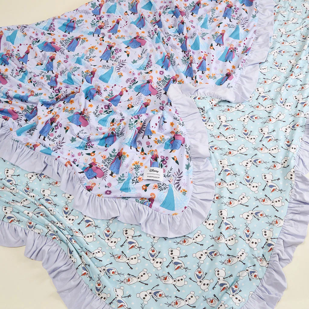 Disney Frozen Sisters & Olaf Ruffled Luxe Patoo® Blanket