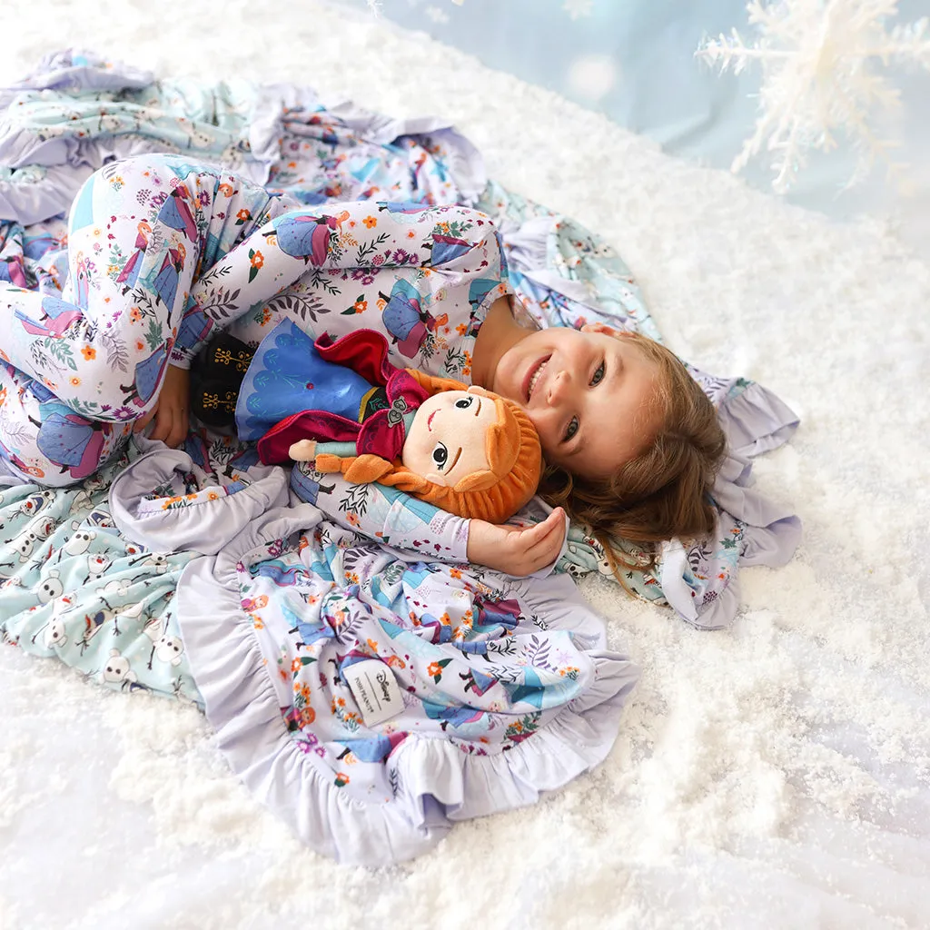 Disney Frozen Sisters & Olaf Ruffled Luxe Patoo® Blanket