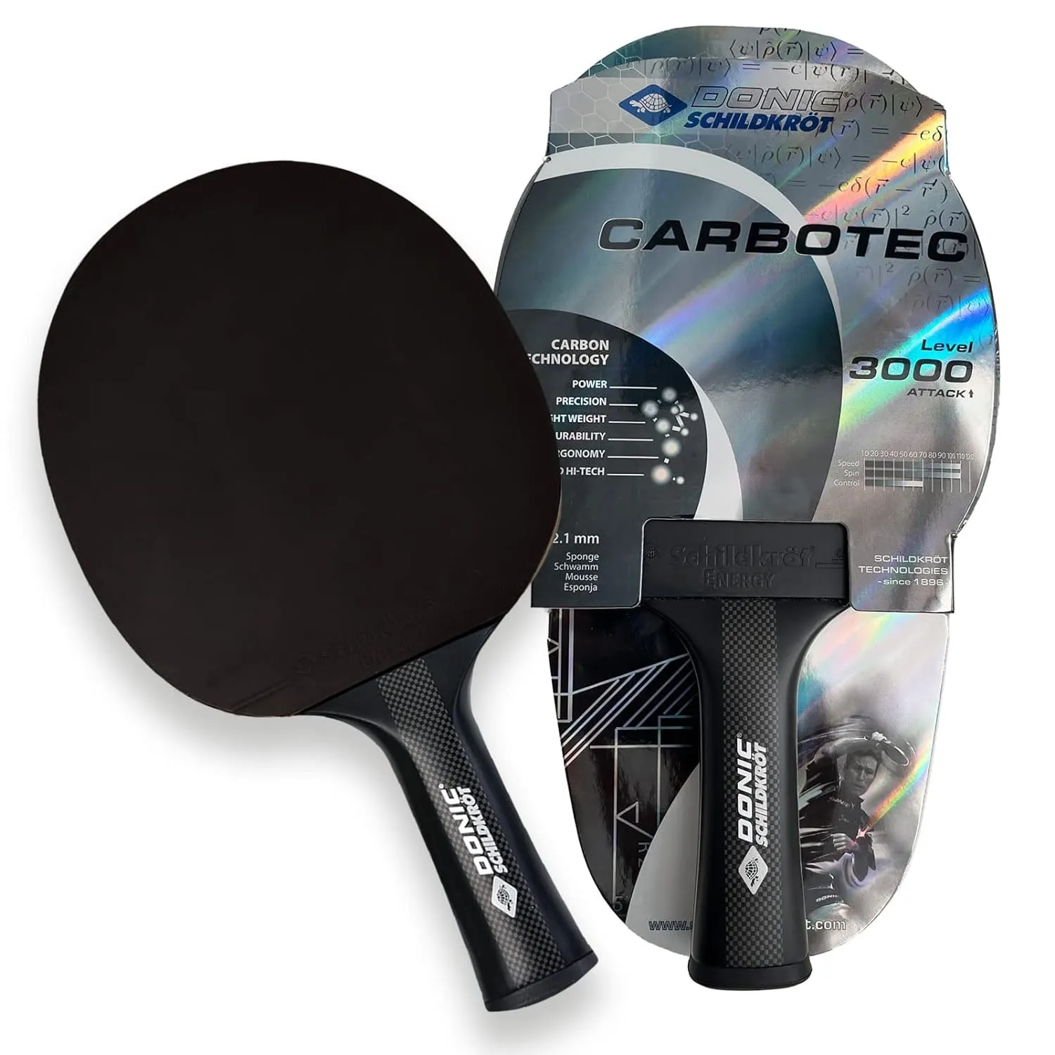 Donic Carbotec 3000 Table Tennis Bat with Cover