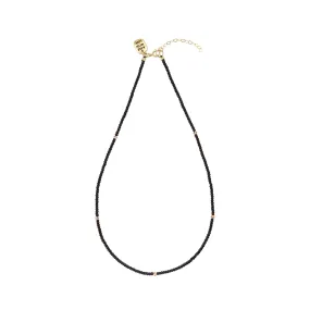 Endito Crystal Necklace - BLACK