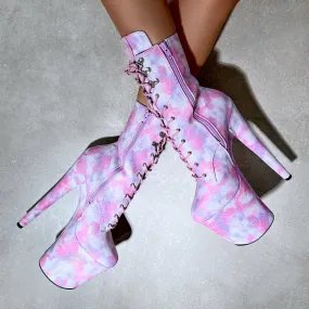 Fairy Clouds Boot - Pink - 8INCH