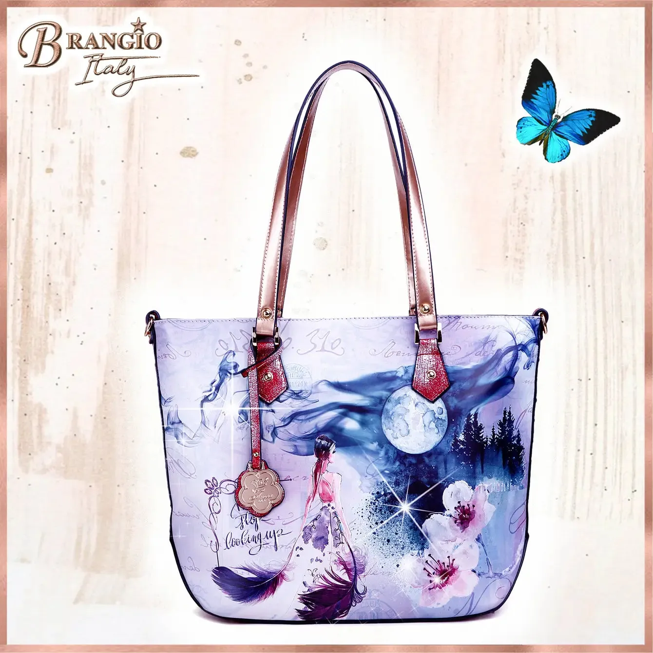 Fairy Tale Vintage Handbag with Shoulder Strap