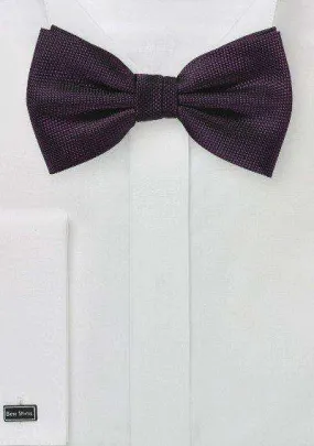 Grape Purple MicroTexture Bowtie