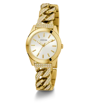 GUESS Ladies Gold Tone Analog Watch