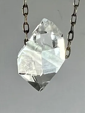 Herkimer Diamond Quartz Crystal Necklace