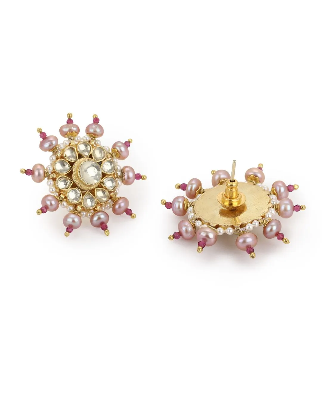 Hermia Tarameen Studs Pink Pearl