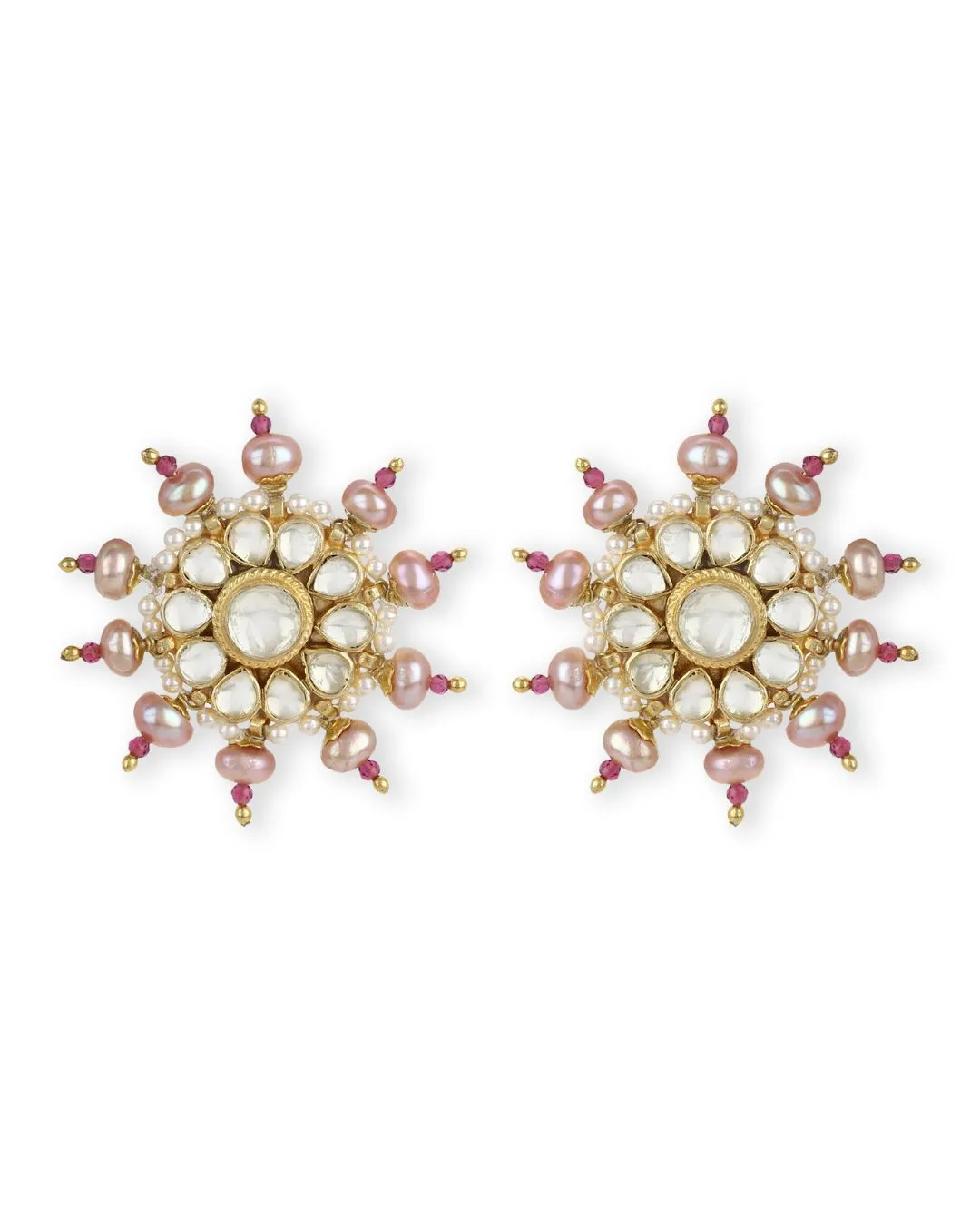 Hermia Tarameen Studs Pink Pearl