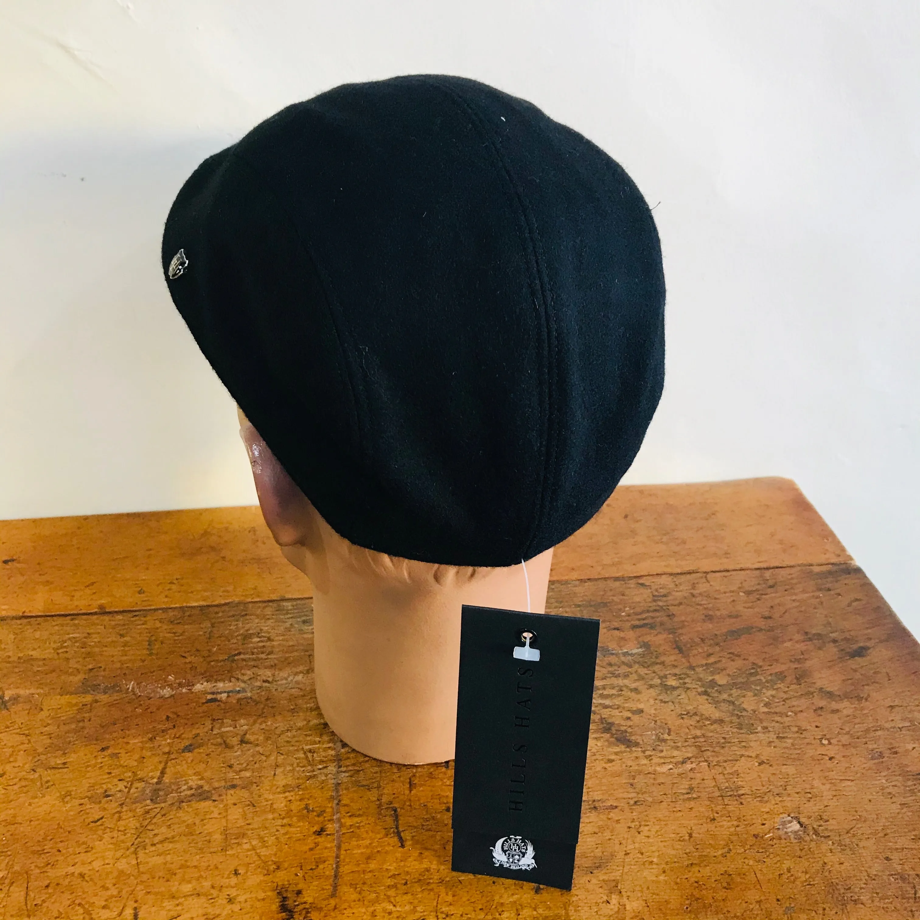 Hills Hats - Duckbill Ivy Cap - Melton Wool - Black or Navy - Small