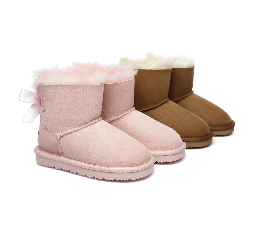 Kids Mini Back Bow Boots