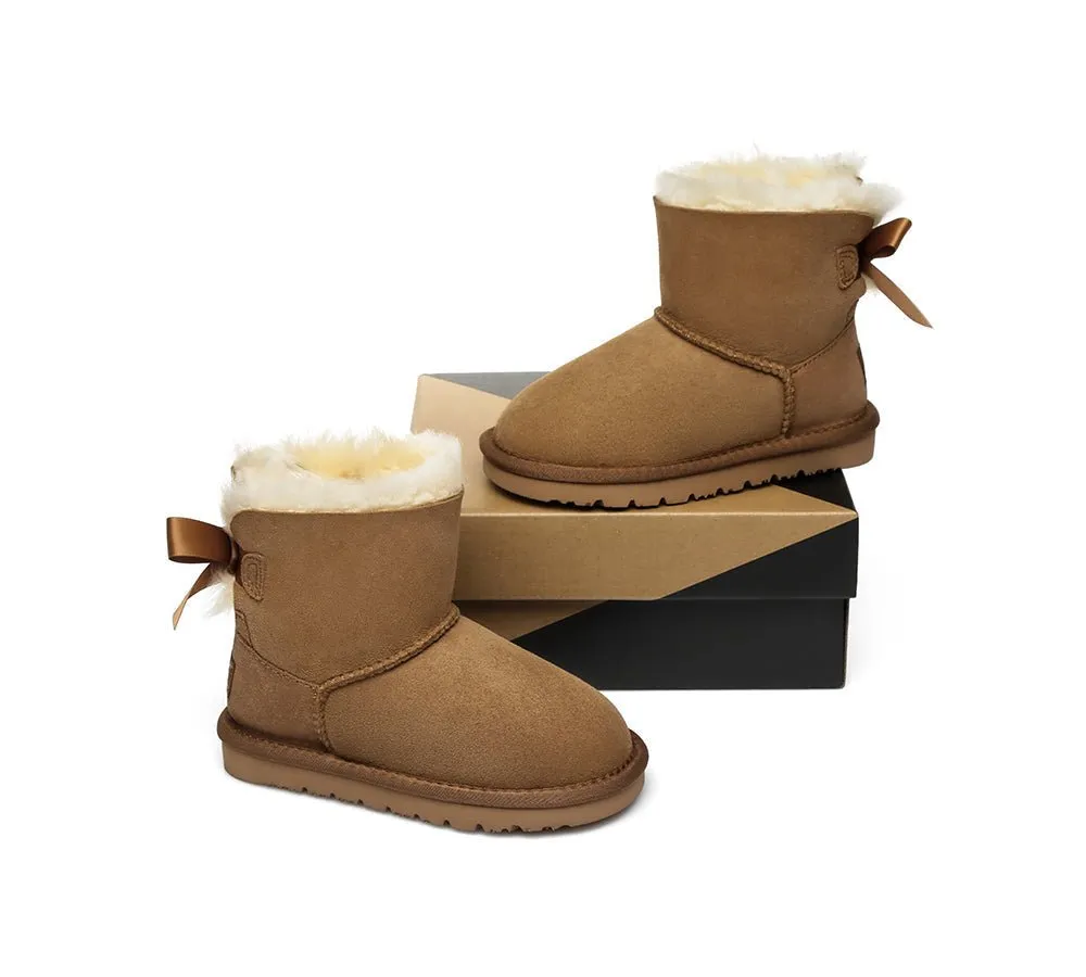 Kids Mini Back Bow Boots