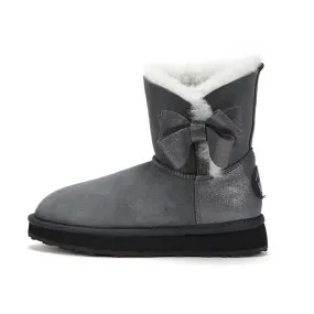 Mackay - Metallic Bow-Tie Boot - Premium Australian Sheepskin [Clearance]