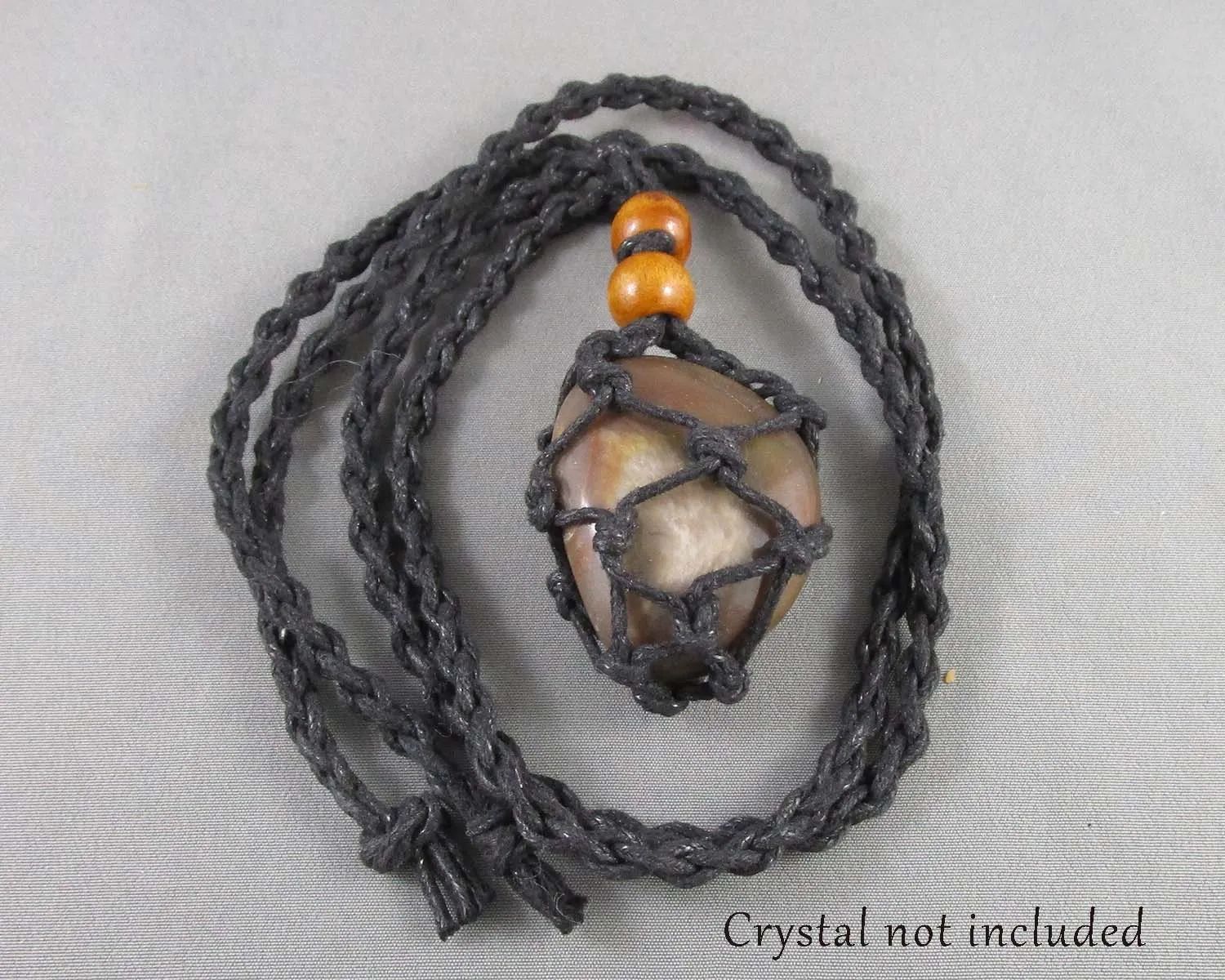 Macramé Crystal Holding Necklaces