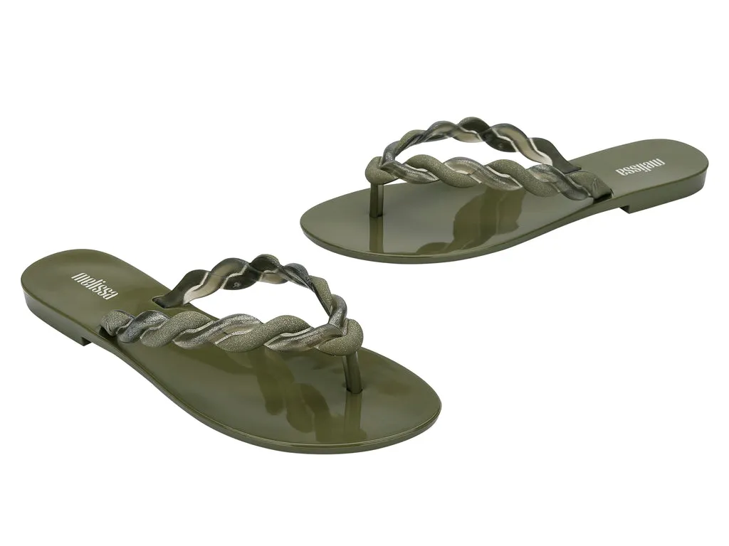 Melissa Louise AD Green Flip Flops