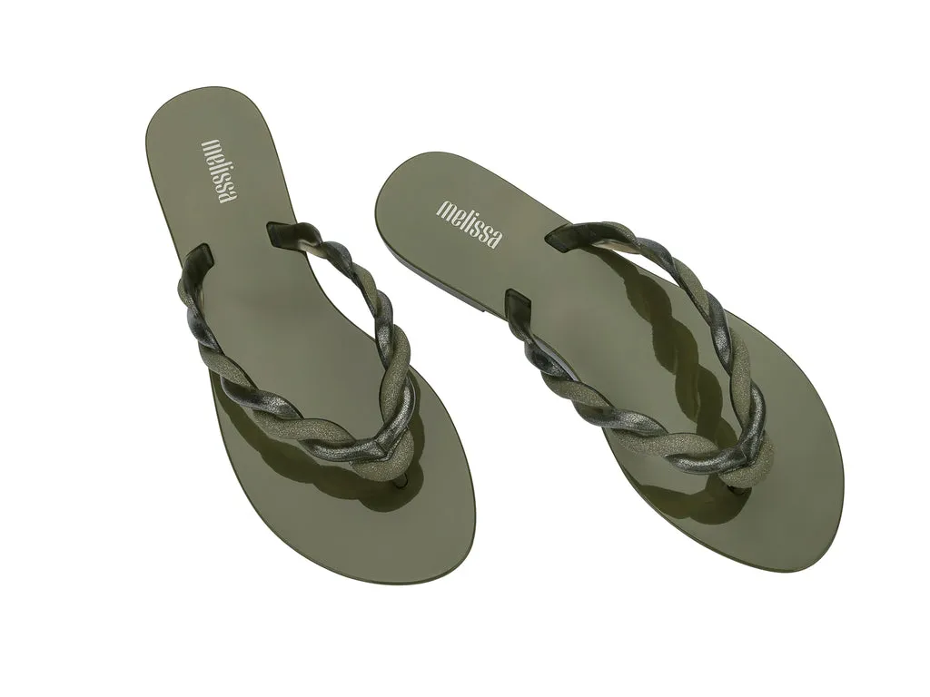 Melissa Louise AD Green Flip Flops