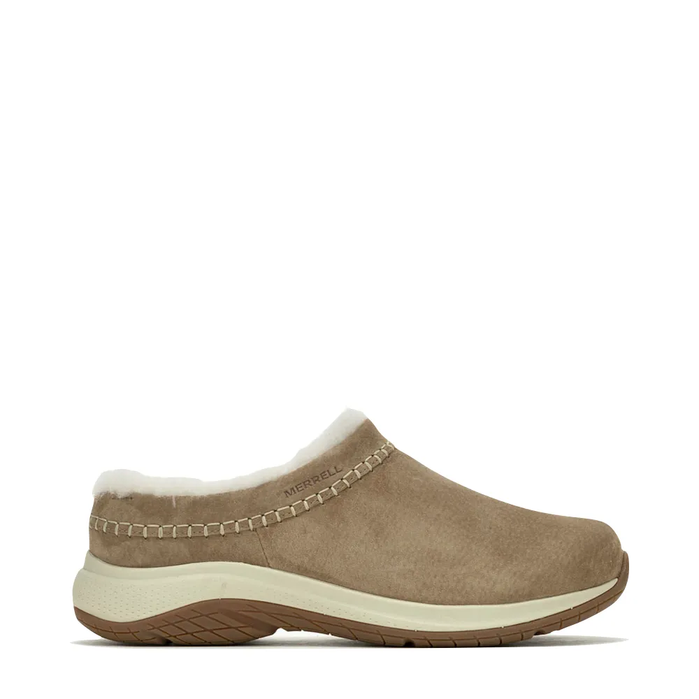 Merrell Women's Encore Ice 5 Waterproof Suede Leather Clog (Camel)