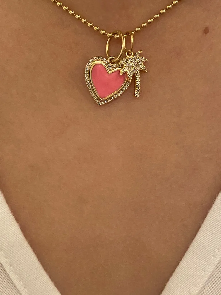 MINI DIAMOND PALM TREE CHARM