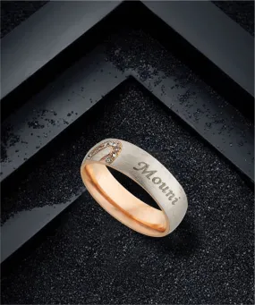 Name Engraved Ladies Ring